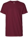 Heren T-shirt Neutral Roll Up O60012 Bordeaux